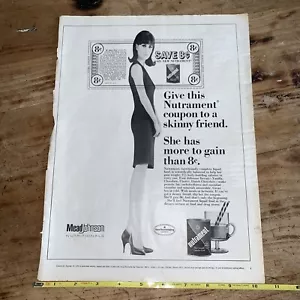 De colección 1967 Estampado publicitario COMIDA Dieta Give Nutrament cupón a skinny friend - Imagen 1 de 9