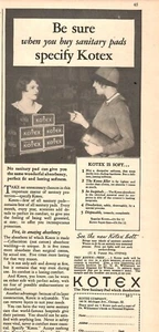 VINTAGE 1931 KOTEX SANITARY PADS PRINT AD - Picture 1 of 1