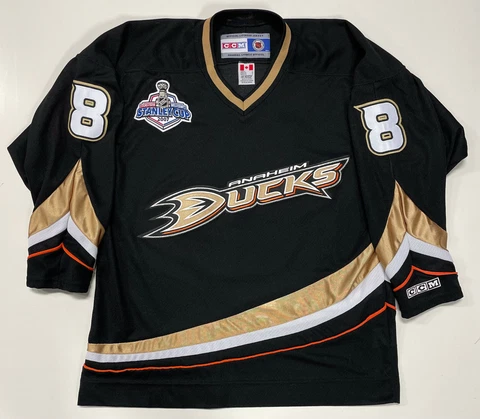 TEEMU SELANNE 2007 CCM ANAHEIM DUCKS STANLEY CUP JERSEY JERSEY LARGE Cover
