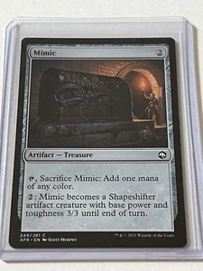 Mimic 249/281 MTG D&D Adventures in Forgotten Realms 2021 MT - 9.0 + Pack Fresh - Picture 1 of 11