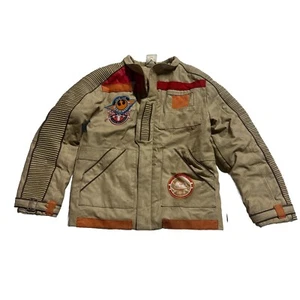 Star Wars Poe Finn Resistance Bomber Jacket Disney Store Jacket Kids 7/8 Worn - Picture 1 of 15