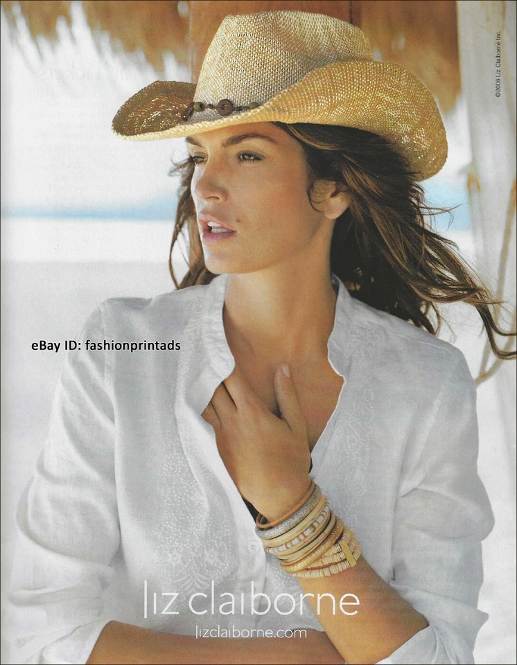 LIZ CLAIBORNE 1-Page PRINT AD Spring 2006 Supermodel CINDY CRAWFORD - Image 1 of 1