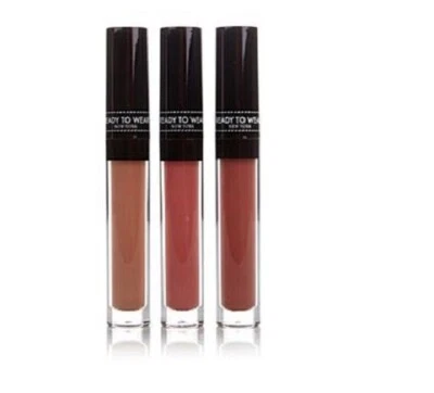 Trío de brillo de labios mate líquido listo para usar - Soufflé y caramelo rosa malva tostado Foto 1 de 2