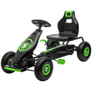 Pedal Go Kart Kids Ride-On Toy, Wear-Resistant Tread Ergonomic Design, Ages 5-12 - Picture 1 of 9