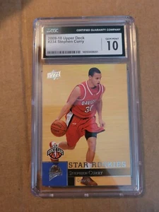 2009-10 Upper Deck - Star Rookies #234 Stephen Curry (RC) CGC 10 Gem Mint - Picture 1 of 1