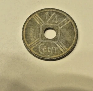 OSAKA 1/4 CENT ZINC 1942 RARE - Picture 1 of 2