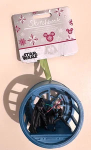 BNWT Disney Star Wars Darth Vader and Luke Skywalker Duel Sketchbook Ornament - Picture 1 of 2