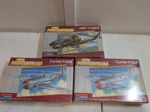 Lot of 3 Monogram Model Airplane Kits 1/72 Scale - Picture 1 of 8