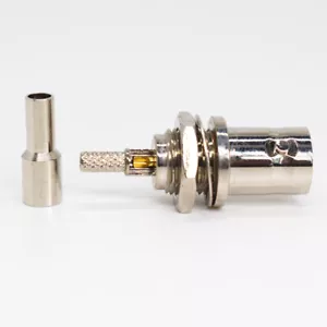 50x BNC Female Cable Mount Crimp w/Window RF Coaxial Connector for RG316 RG174 - Picture 1 of 7
