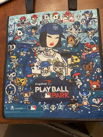 TOKIDOKI Limited Edition Tote Bag 2023 MLB All-Star Game Seattle Play Ball Park Cover