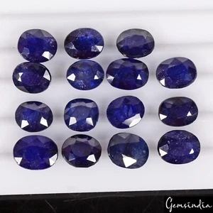 Impresionante cabujón de zafiro azul 100 % natural certificado 71,90 quilates tierra extraído 15 piezas - Imagen 1 de 8