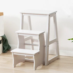 Lightweight Portable Multifunctional Step Stool, Folding Library Ladder Chair - Picture 1 of 21