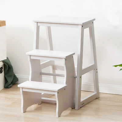 Lightweight Portable Multifunctional Step Stool, Folding Library Ladder Chair - Image 1 of 4