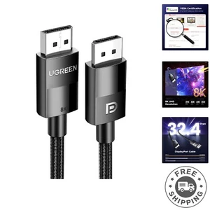 10FT 8K DisplayPort Cable - High-Speed DP 1.4 for Gaming & Video Enthusiasts - Picture 1 of 10