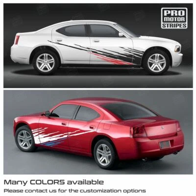 Decalques listras Dodge Charger 2006-2023 Dirt Splash Side Accent (escolha a cor) - Imagem 1 de 2