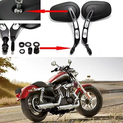 Espejos retrovisores laterales huecos para motocicleta Harley Davidson Road King edición aniversario Foto 1 de 4