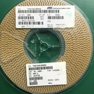 47uF 10v AVX TANTALUM CAPACITOR TPSB476K010R0650 Low ESR B CASE  20pcs - Picture 1 of 4