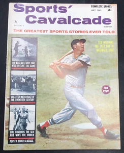 VTG Ted Williams July 1962 Sports' Cavalcade Magazine Carl Hubbell Screwball - Picture 1 of 16