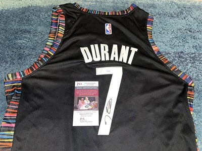 Kevin Durant Signed Brooklyn Nets Jersey Superstar NBA Champ JSA - Image 1 of 4
