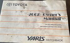 2007 Toyota Yaris Hatchback Owners  Manual