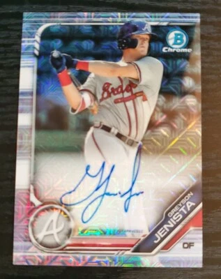 2019 Bowman Chrome Mega mojo Greyson Jenista Auto - Image 1 of 2
