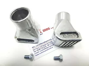 COPPIA PIEDINI SCARPETTE ALLUMINIO CROMATE VESPA PX 125 150 200 - LML - - Picture 1 of 1