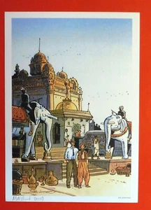 EX-LIBRIS. On a marché sur la bulle. B. MARCHAND. Le voyage improbable. Signé - Picture 1 of 1