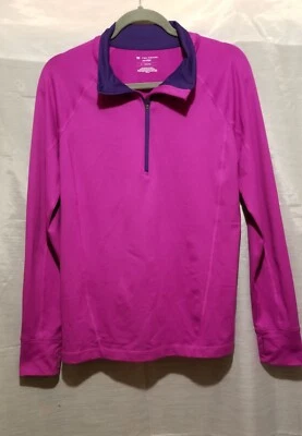 Tex Gear Dri Tex Women's Long Sleeve 1/4 Zipper front Jacket sz Large color pink - Image 1 of 3