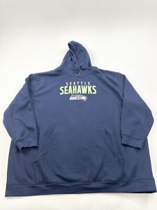 Seattle Seahawks Hoodie Sweatshirt Mens 6XL Blue Pullover Small Stain Fanatics