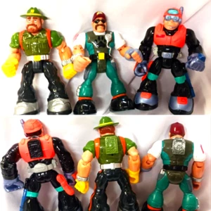 MATTEL RESCUE HEROES LOT OF 3 VINTAGE 6" ACTION FIGURES 1999-2001 - Picture 1 of 20