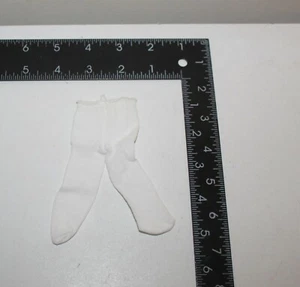 Vintage White Knit Tights fit 10" Doll Bright White - Picture 1 of 7