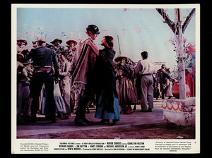 MAJOR DUNDEE Original Lobby Card #4 1965 Charlton Heston & Senta Berger Dancing