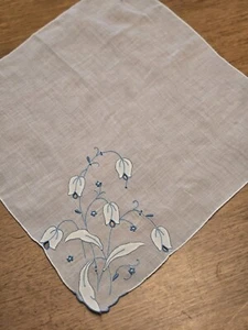 VINTAGE TASCHENTUCH HOCHZEIT TASCHENTUCH Floral Rose Applikation 15x16 Zoll Batist - Bild 1 von 10