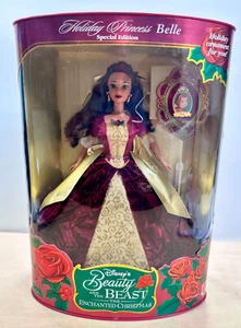 1997 edición especial Holiday Princess Belle - La Bella y la Bestia Barbie - Imagen 1 de 4