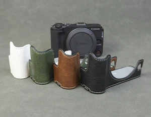 PU Leather Camera Half Case Protective Cover Shell for EOS R50V - Picture 1 of 55