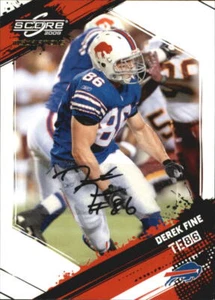 T2692 - 2009 Score Inscriptions Autographs #29 Derek Fine Auto /499 Bills NM-MT - Picture 1 of 2