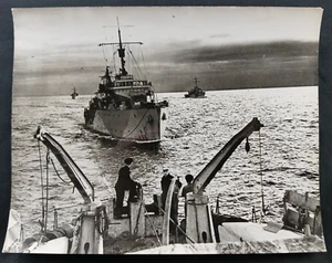 WW2 OFFICIAL PHOTO of the BRITISH MINESWEEPER 'H.M.S. DORNOCH' - Picture 1 of 6