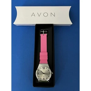 Avon Springtime Rosa Silikon Armband Quarzuhr Neu in Box - Bild 1 von 10