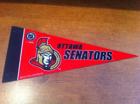 Ottawa Senators FELT NHL HOCKEY PENNANT! FREE SHIPPING!  9" LONG! PENNANTS! Cover