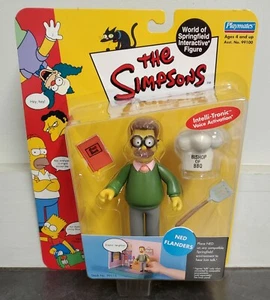 The Simpsons NED FLANDERS World of Springfield Interactive Figure- Playmates - Picture 1 of 2