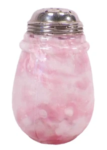 Northwood Sugar Shaker Muffineer Pink White Spatter Glass EAPG Victorian Antique - Picture 1 of 8