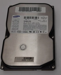 Samsung SpinPoint SV4012H IDE Festplatte (40GB, retro, 2002) - Bild 1 von 3