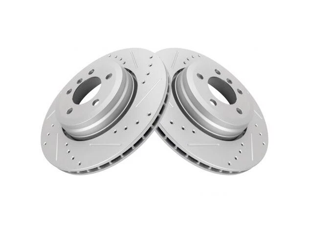 Conjunto de rotor de freio traseiro TRQ 92ZN14T compatível com 2003-2005 BMW 760Li - Imagem 1 de 1