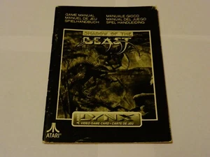ATARI LYNX Game Manual - Shadow of the Beast - Lot 1 - Picture 1 of 2