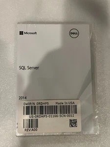 Microsoft SQL Server 2014 estándar con clave de producto para servidor Dell, sellado - Imagen 1 de 2