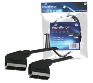 MediaRange Scart Kabel 3m black Scartkabel 20pol - Bild 1 von 1