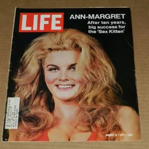 LIFE Magazine AUG 6 1971 ANN MARGRET COVER GEN PATTON COST OF F-14 - Bild 1 von 9