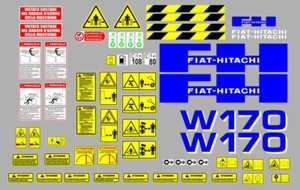 Fiat-Hitachi W 170 - PL decalcomanie adesive, kit Completo - Imagen 1 de 2