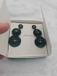 Stella & Dot Gemma Fan Chandeliers Forest Green new - Picture 1 of 5