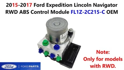2015-2017 Ford Expedition Lincoln Navigator RWD ABS Control Module FL1Z-2C215-C - Image 1 of 4